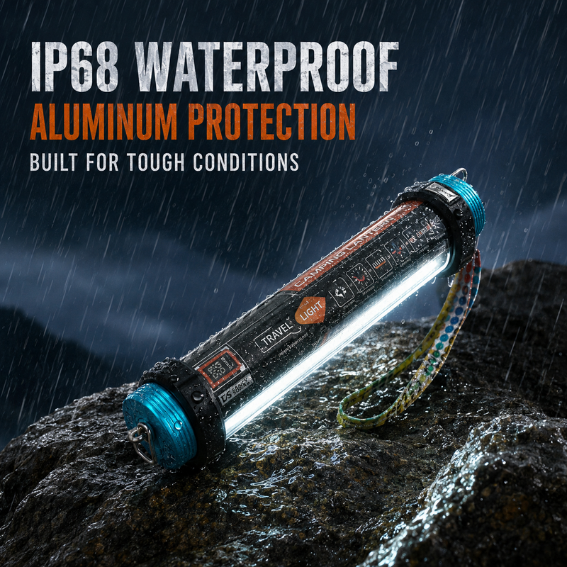 7800mAh Multifunction Camping Light – IP68 Waterproof Emergency Work Light with Power Bank & Window Breaker — photo 5
