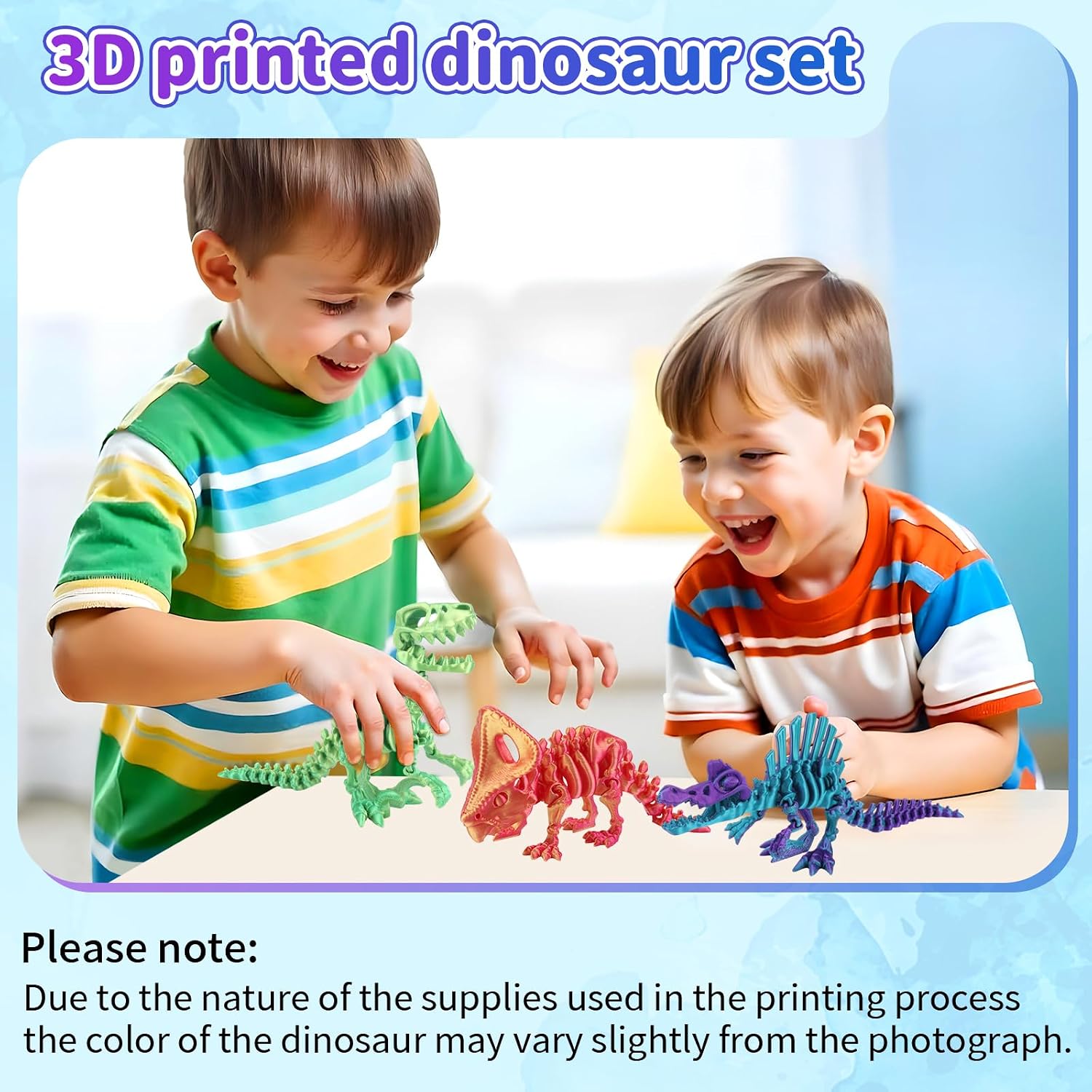 3PC 3D Printed Dinosaur โ photo 3