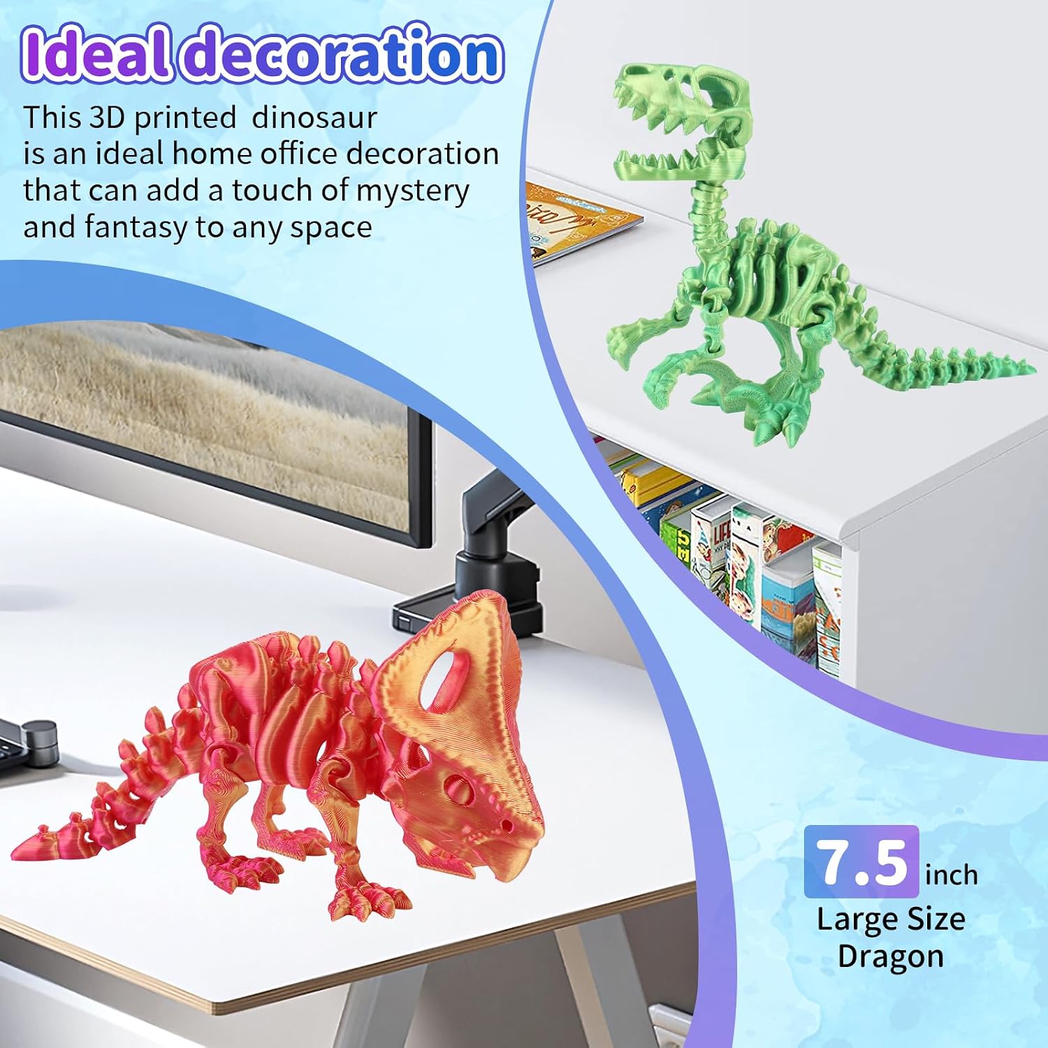 3PC 3D Printed Dinosaur โ photo 5