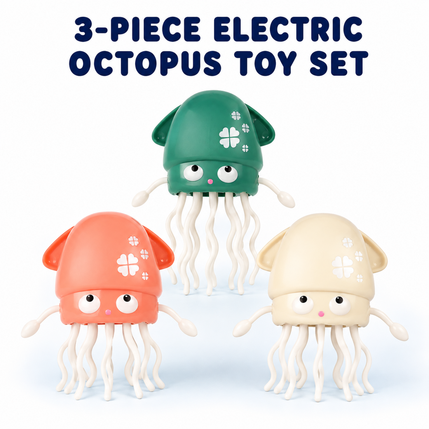 3-Pack Electric Dancing Octopus Toys with Colorful Lights & Music – Interactive Musical Squid Toys for Kids