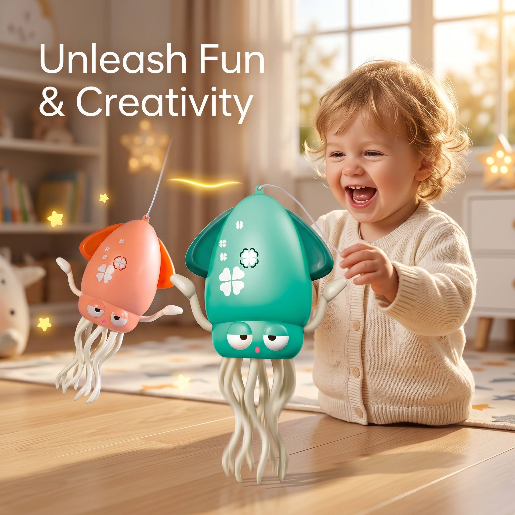 3-Pack Electric Dancing Octopus Toys with Colorful Lights & Music – Interactive Musical Squid Toys for Kids — photo 5