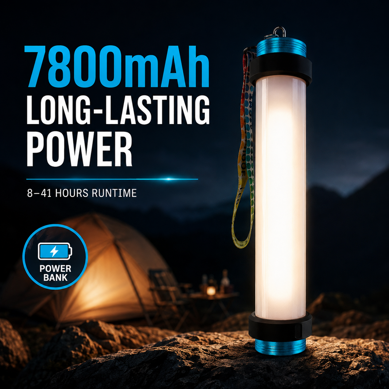 7800mAh Multifunction Camping Light – IP68 Waterproof Emergency Work Light with Power Bank & Window Breaker — photo 5