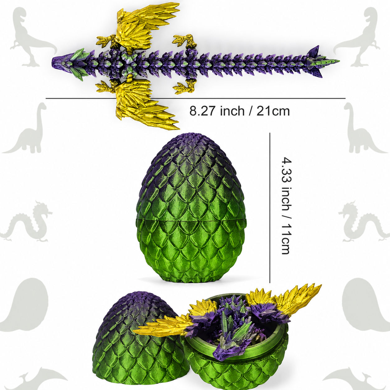 3D Printed Dragon Egg & Articulated Dragon โ photo 5