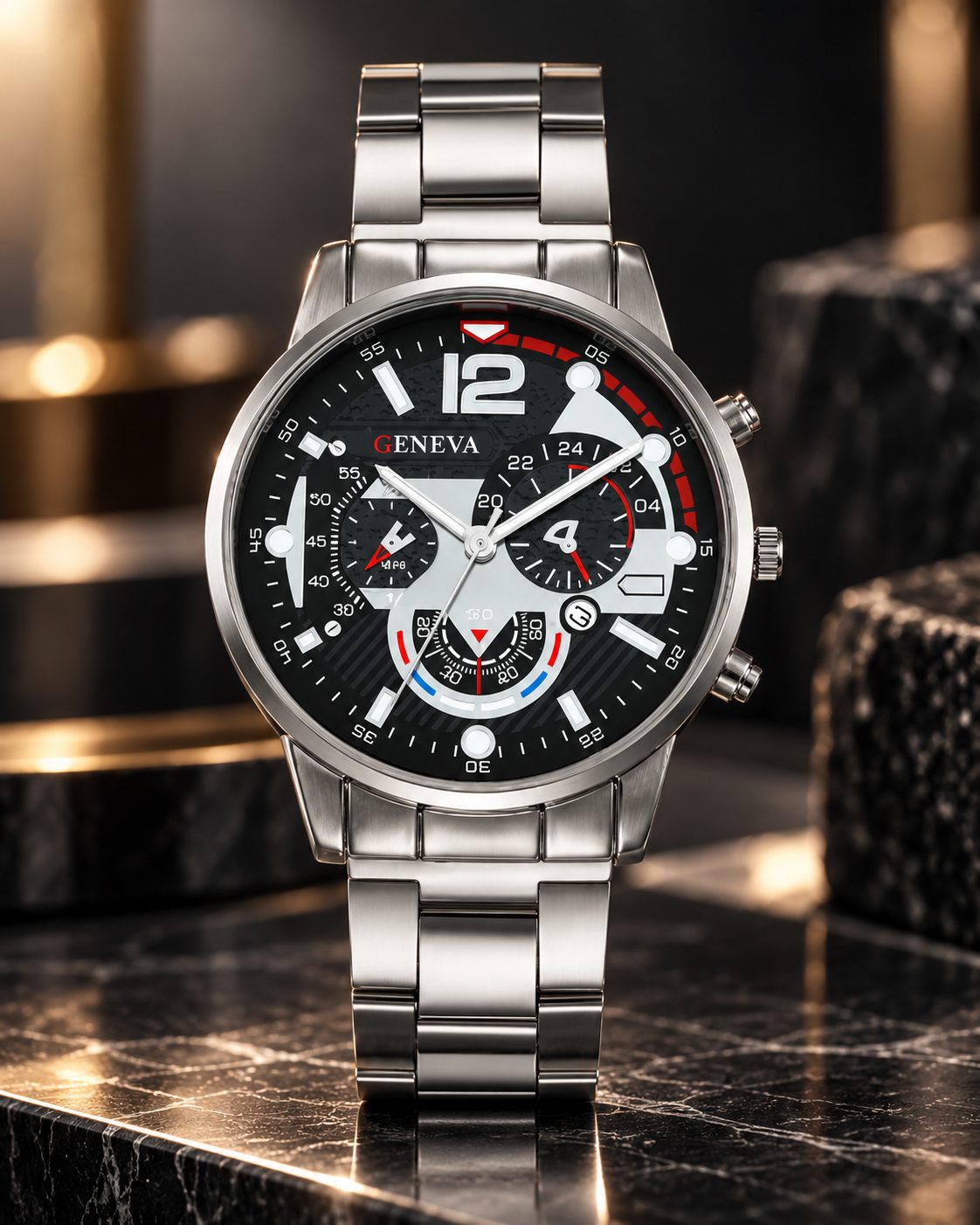 Chronograph Stainless Steel Watch