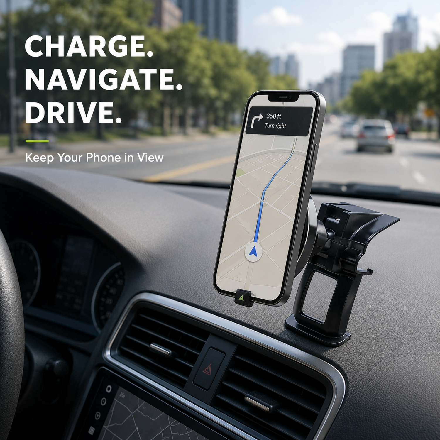 LASFIT 15W Magnetic Wireless Car Charger with Vehicle-Specific Phone Mount — photo 5