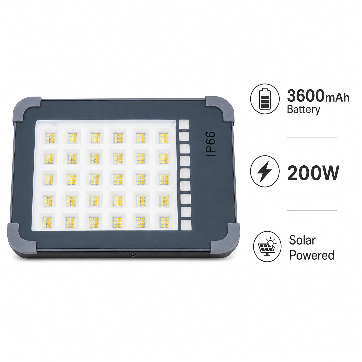 200W Rechargeable Solar Lantern — 3600mAh Portable LED Camping Light, Dimmable Hanging Lantern for Outdoor Camping, Emergency Kit, Garden & Home — photo 4