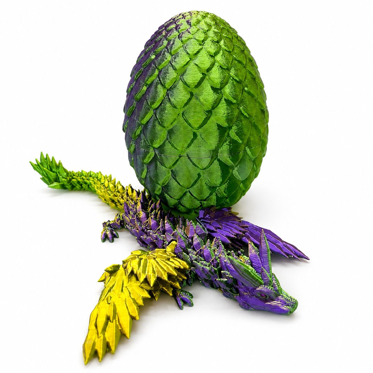 3D Printed Dragon Egg & Articulated Dragon