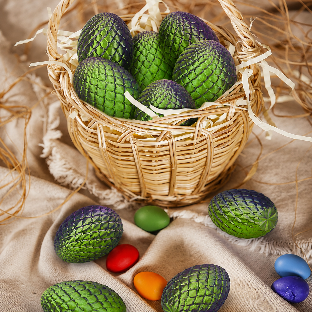 3D Printed Dragon Egg & Articulated Dragon โ photo 3