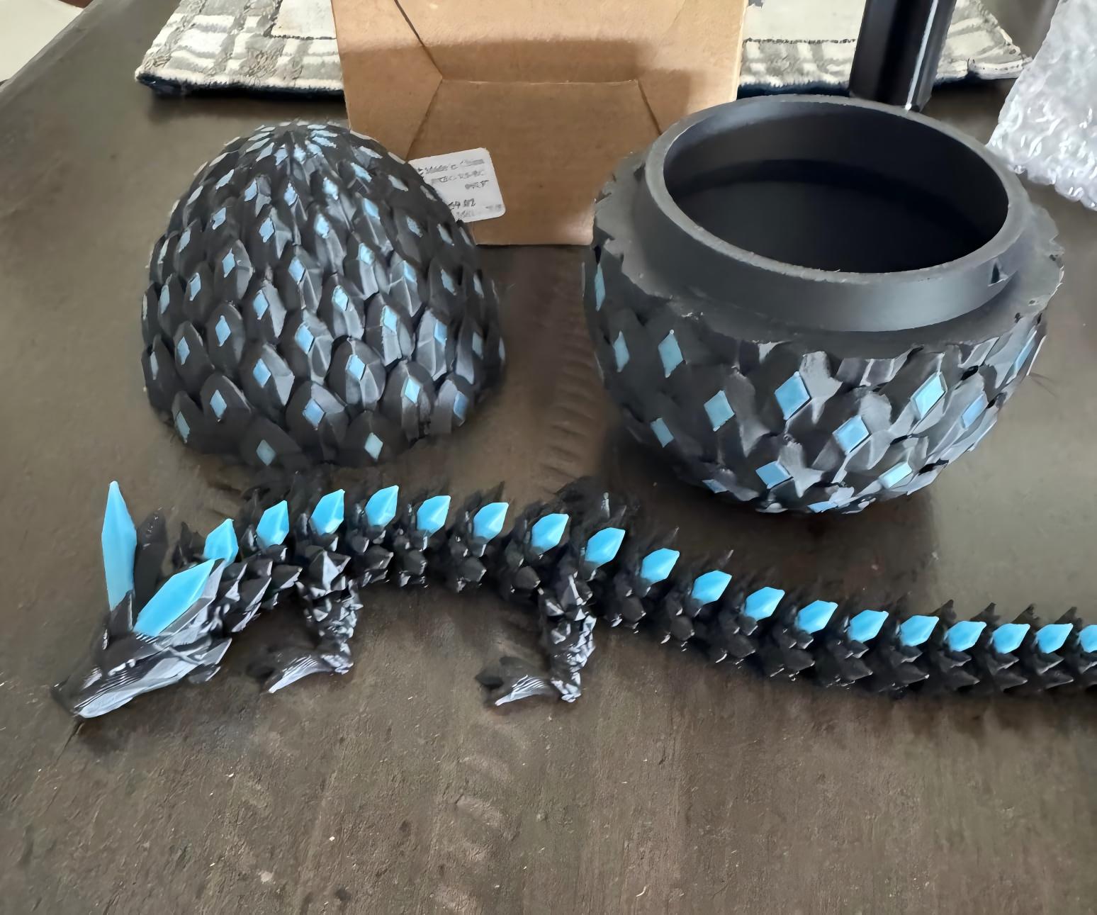 3D Printed Dragon Eggs Glow in The Dark Dragon Eggs with Dragon Toy 3D Printed Animals for Goodie Bag Fillers Pinata Stuffers for Kids Teens Treasure โ photo 7
